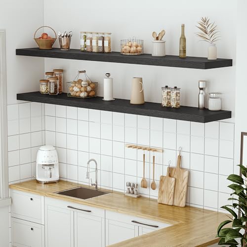 Deep Floating Shelves 72x12” Set of 1