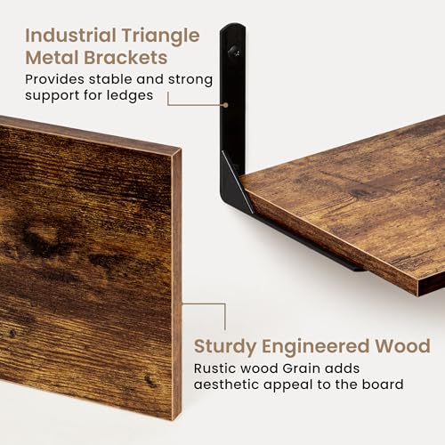 Deep Floating Shelves (2 Count)