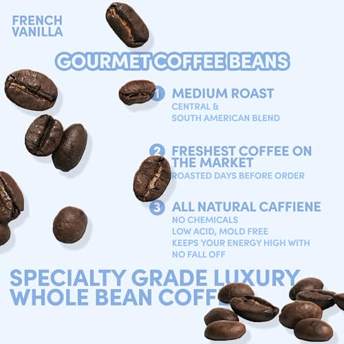 2 lb French Vanilla Whole Bean Coffee (32 Ounce)