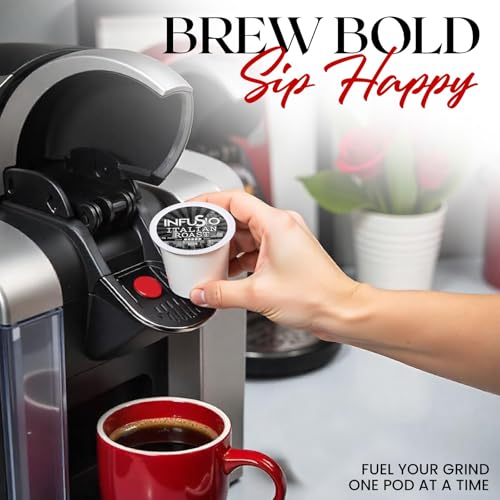 Coffee Pods 96 Count Italian Roast Dark Roast Single serve Coffee pods for Keurig K Cups Brewers