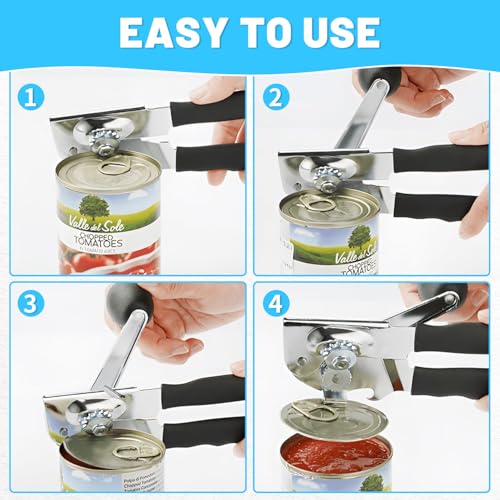 Manual Heavy Duty Crank Commercial Can Opener Cozy Long Handles