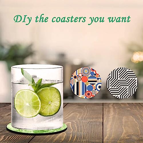 80 PCS Sublimation Blank Cup Coasters Bulk (80 Count)