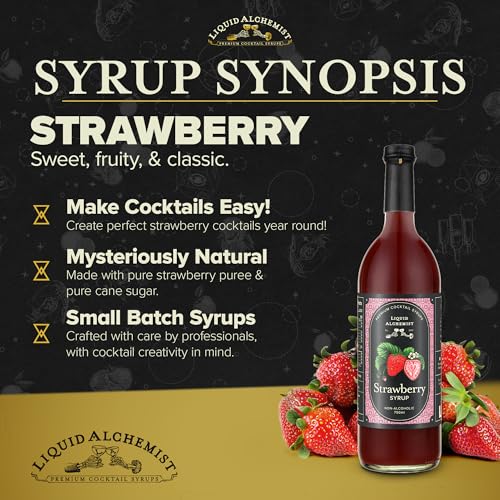 Strawberry Syrup for Cocktails (25.4 Fl Oz)