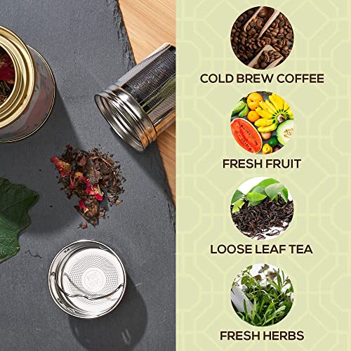 Premium Bamboo Tea Tumbler with Infuser for Loose Leaf Tea
