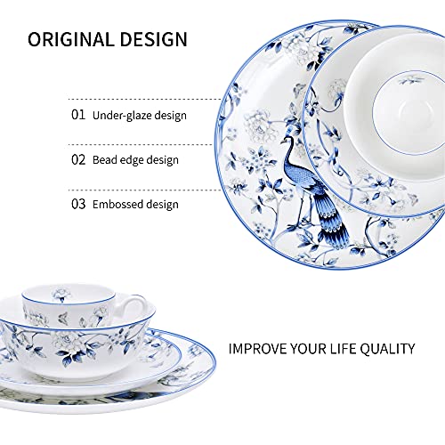 Fine Bone China 16PCS Dinnerware Set for 4