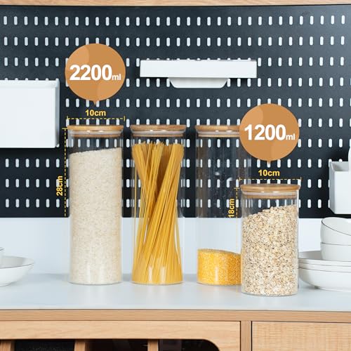 70oz 2.2Qt Round Pasta Storage Containers with Lids 3 (3 Count)