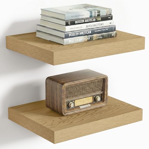 10x10 Inches Floating Shelves Wall Mounted Set of 2 (2 Count)
