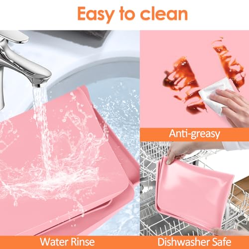 Silicone Coffee Maker Mat with Lip for Countertops