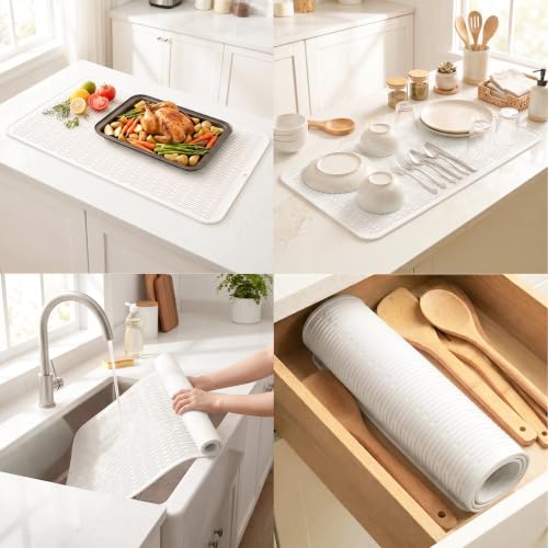 Silicone Dish Drying Mat for Multiple Usage