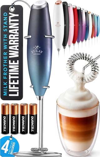 Powerful Milk Frother Wand With Duracell Batteries