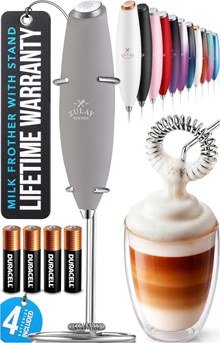 Powerful Milk Frother Wand With Duracell Batteries