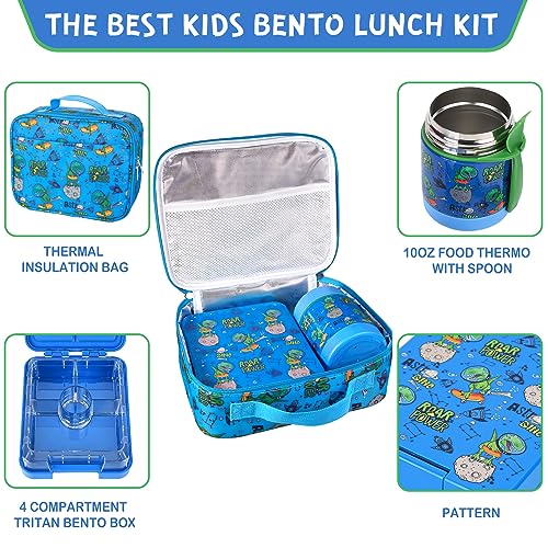 Bento Lunch Box Set With 10oz Soup Thermo