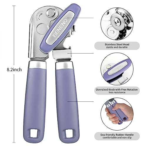 Heavy Duty Hand Can Opener Manual with Magnet Lid Remover