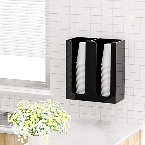 Acrylic Coffee Cup and Lid Storage Organizer Holder