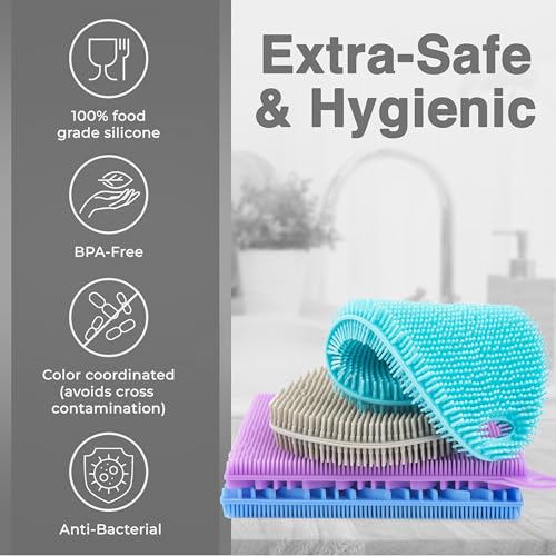 Silicone Sponges for Dishes (4 Count)