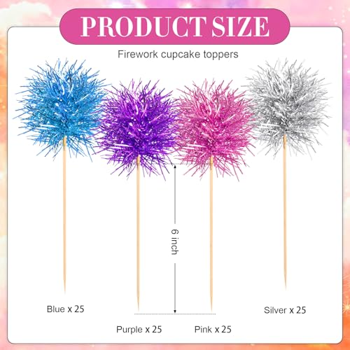 100 Pcs Cupcake Toppers Classic (100 Count)