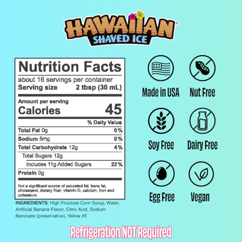 Banana Syrup Nut Soy Dairy Free (16 Fl Oz)