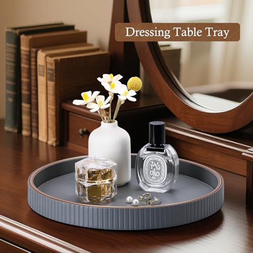 12" Round Coffee Table Tray for Home Decor