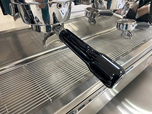 58mm Double Spout Portafilter Compatible with La Marzocco Espresso Machine Stainless Steel Espresso Portafilter with Double Shot Filter Basket Espresso Accessories