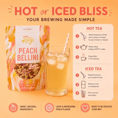 Katy’s Peach Bellini Loose Tea (2.75 Ounce)