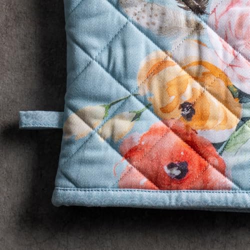100% Cotton Oven Mitt & Pot Holder Set