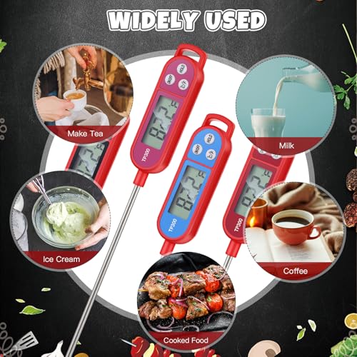 8 Pcs Food Thermometer Instant Read Probe BBQ (8 Count)