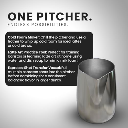 20oz Stainless Steel Latte Art Pitcher