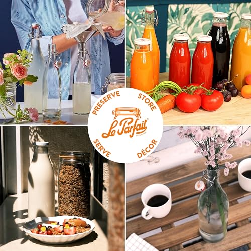 French Glass Swing Top Bottles (3 Count)