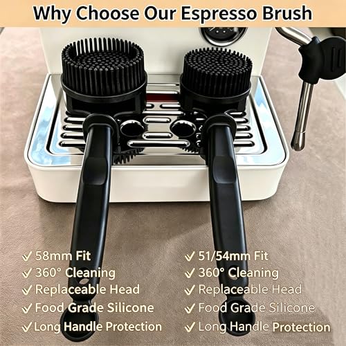 58mm Espresso Machine Group Head Brush