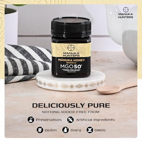New Zealand Manuka Honey MGO 50 Raw & Pure Monofloral 8.8oz (8.8 Ounce)