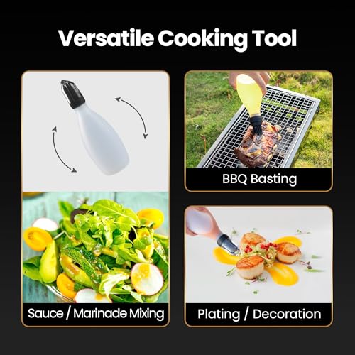 BBQ Sauce Bottle with Silicone Basting Brush