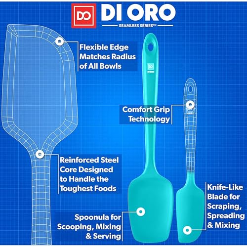 DI ORO Silicone Spatula Set (5 Count)