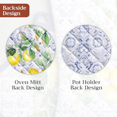 100% Cotton Oven Mitt & Pot Holder Set (2 Count)