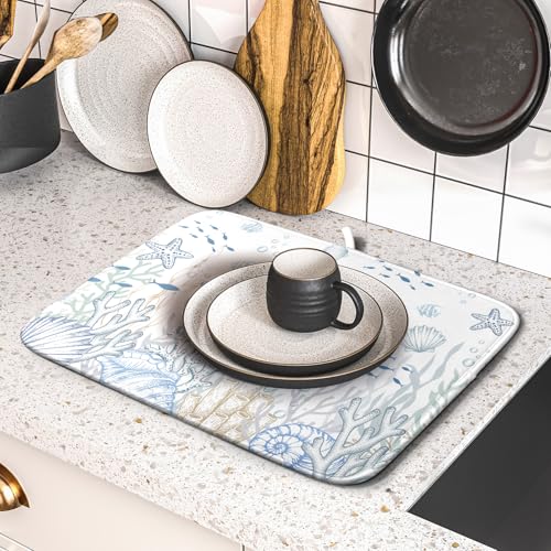 Ocean Turtle Dish Drying Mat