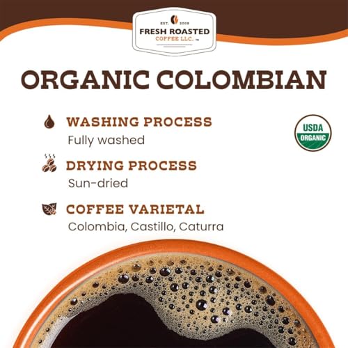 Organic Colombian Whole Bean Coffee (12 Ounce)