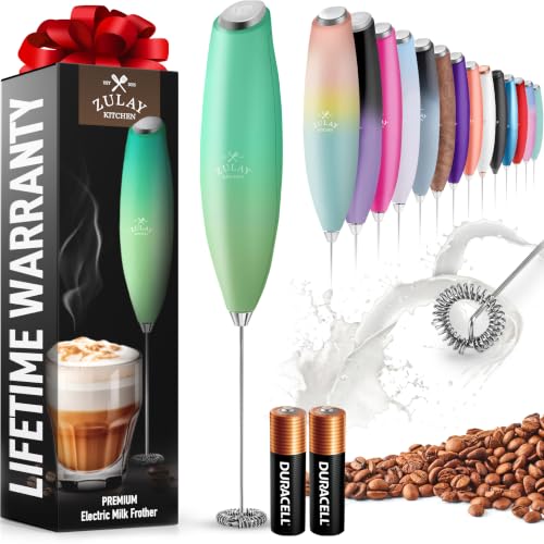 Zulay Powerful Milk Frother for Coffee with Upgraded Titanium Motor