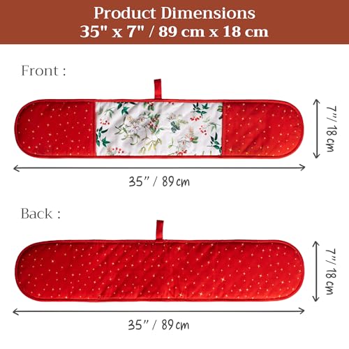 Double Oven Mitts 100% Cotton Double Oven Glove