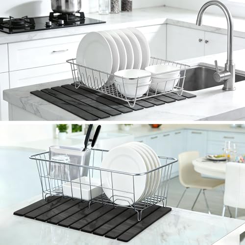 Large Stone Dish Drying Mat for Kitchen Counter (24 Sq Ft)
