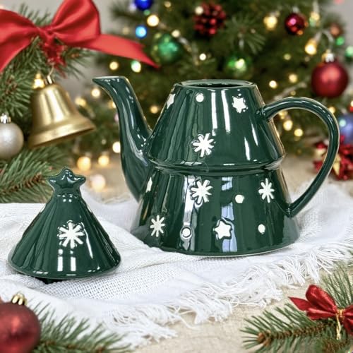 Christmas Tree 28oz Teapot