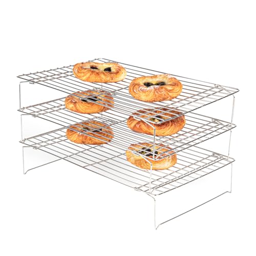 Met Lux 15.7 x 9.8 x 8.3 Inch Wire Baking Rack Set
