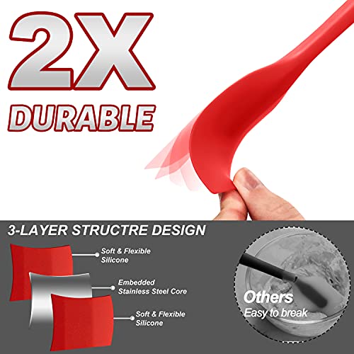 4 Piece Silicone Spatula Set (4 Count)
