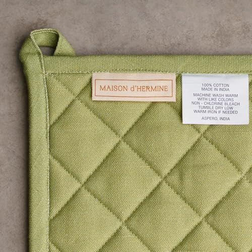 100% Cotton Oven Mitt & Pot Holder Set