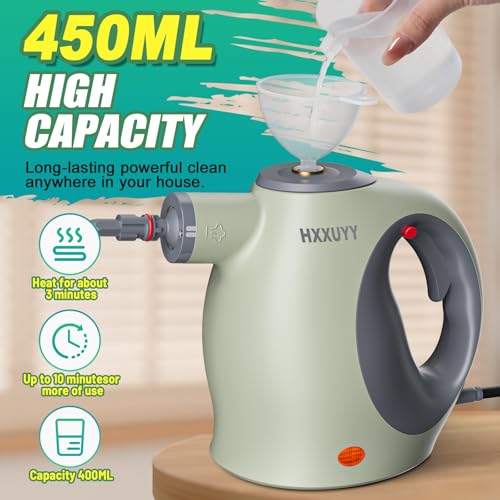 Multi Surface Handheld Pressurized Steam Cleaner with 13 PCS Accessory (13 Count)