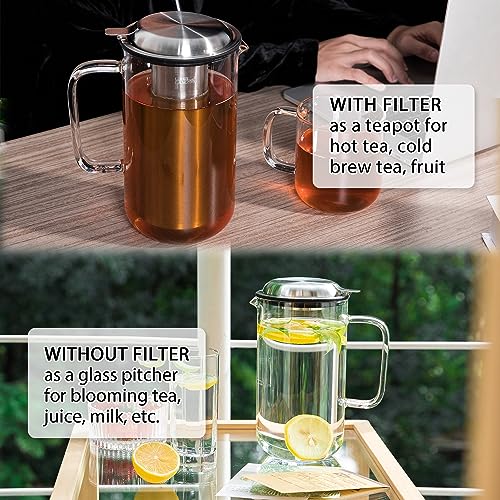 51oz Glass Teapot with Infuser (51 Count)