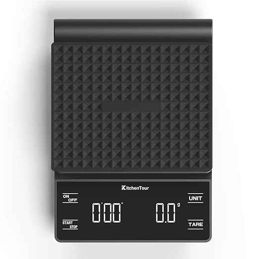 KitchenTour Coffee Scale with Timer 3kg/0.1g with KitchenTour Espresso Accessories Kit 53.5mm