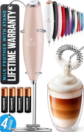 Powerful Milk Frother Wand With Duracell Batteries
