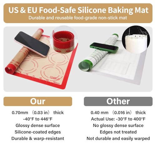 2 Pack Silicone Baking Mats