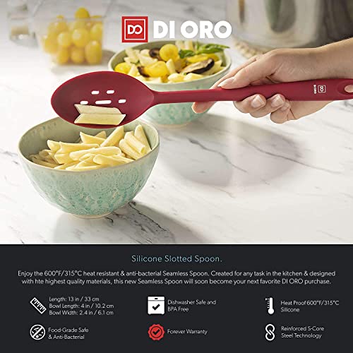 DI ORO Silicone Slotted Spoon