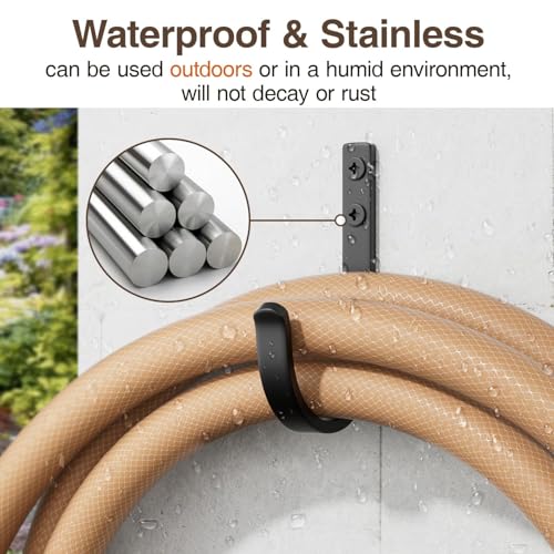 20 Pack Door Hooks for Coat and Towel Black