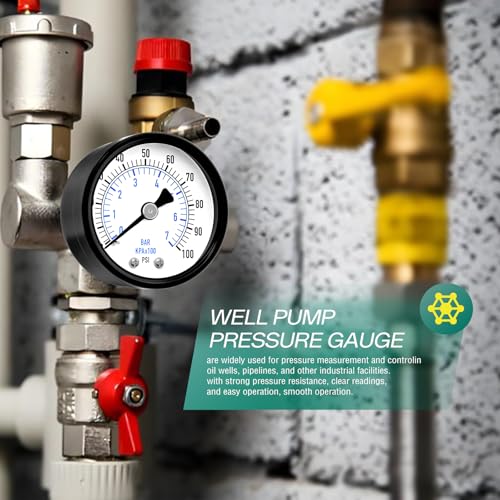 0 100psi Well Pump Pressure Gauge 1